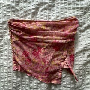 Floral tube top